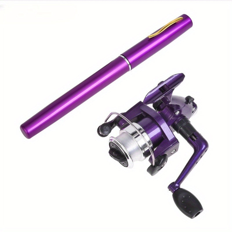 2-Pack Pocket-Sized Fishing Rod & Reel Combos | 26cm Pen-Style | Multi-Environment