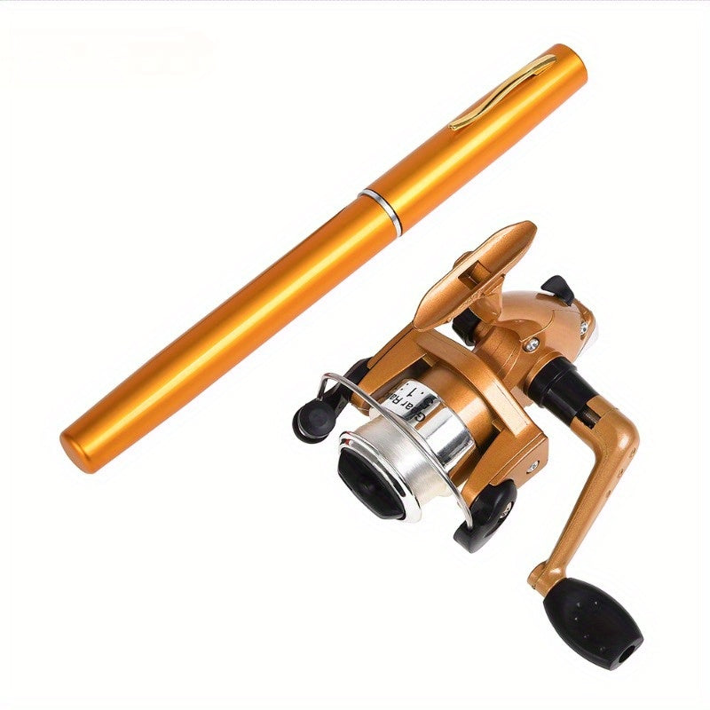 2-Pack Pocket-Sized Fishing Rod & Reel Combos | 26cm Pen-Style | Multi-Environment