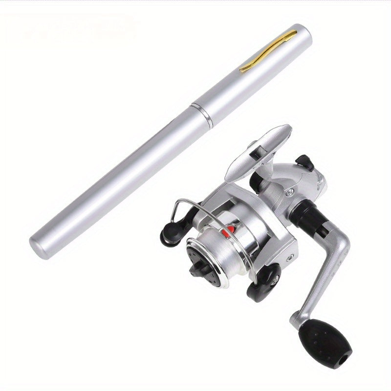 2-Pack Pocket-Sized Fishing Rod & Reel Combos | 26cm Pen-Style | Multi-Environment