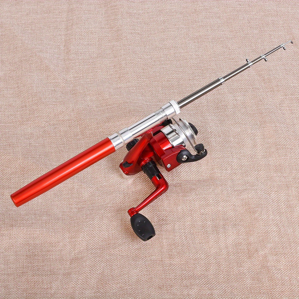2-Pack Pocket-Sized Fishing Rod & Reel Combos | 26cm Pen-Style | Multi-Environment