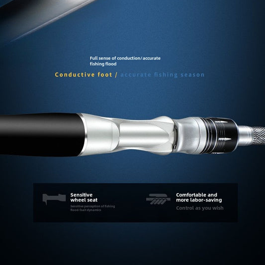 Silver 6-Layer Carbon Fishing Rod - 180cm (70.9") - Ultra-Light - All-Water