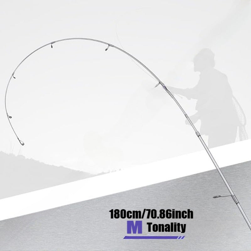 Silvery Carbon Fiber Lure Rod - 70.9" | M Power | Medium-Fast | All-Water
