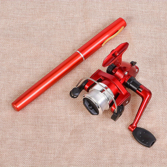 2-Pack Pocket-Sized Fishing Rod & Reel Combos | 26cm Pen-Style | Multi-Environment