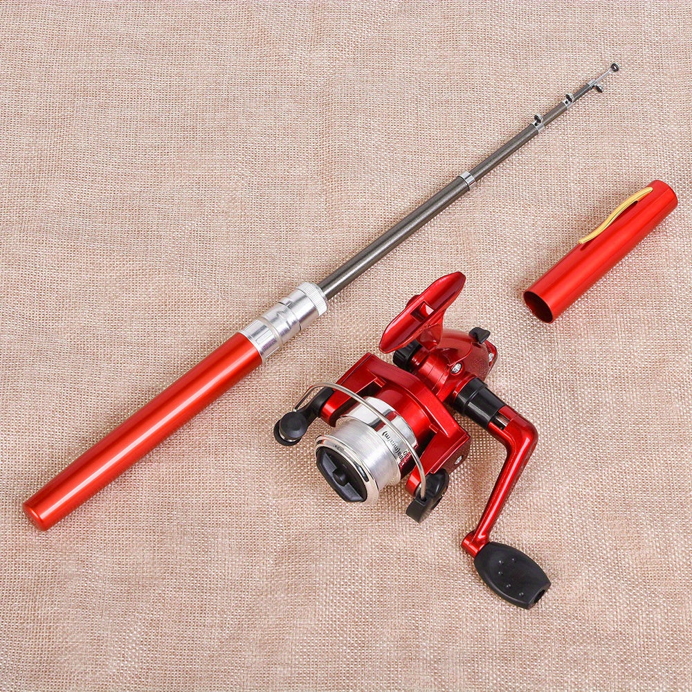 2-Pack Pocket-Sized Fishing Rod & Reel Combos | 26cm Pen-Style | Multi-Environment